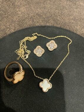 3 piece set - White/Gold